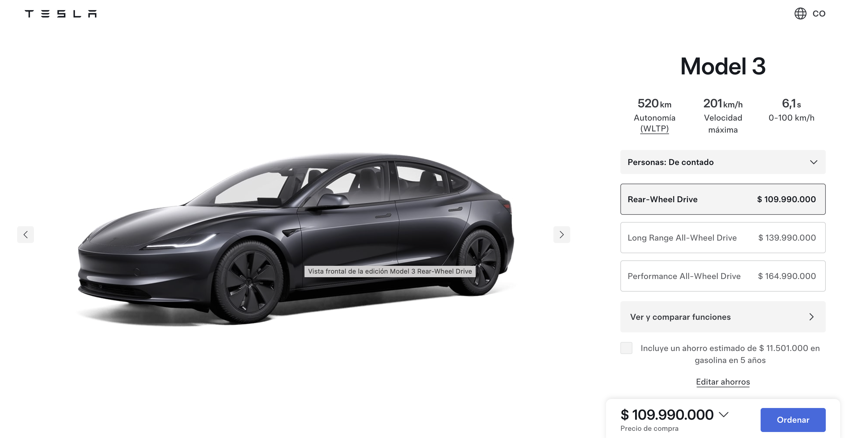 Tesla llega a Colombia con precios que rompen el mercado