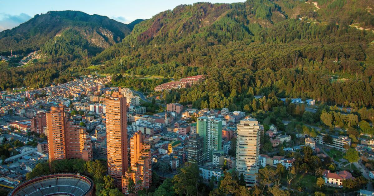 Bogotá desde las alturas, fotografía del centro- oriente de la ciudad