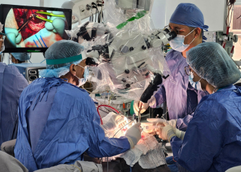primera cirugía en Colombia con video angiografía