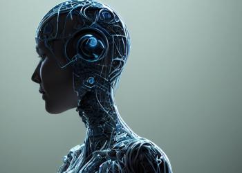 Foto de perfil de un prototipo de robot