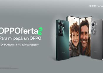 Foto de un celular oppo con una descripción