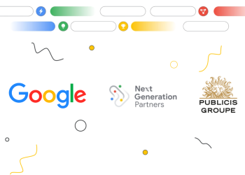 Foto del logo de google y de la agencia premiada