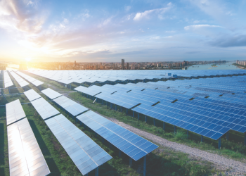 Foto de un panel solar