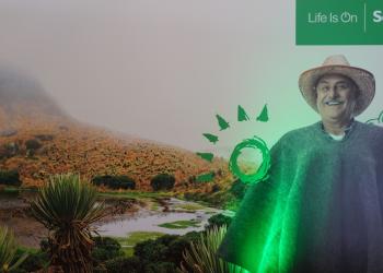 Schneider Electric, un hombre sobre un paramo