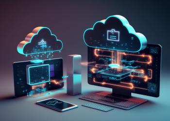 Imagen de inteligencia artificial sobre cloud