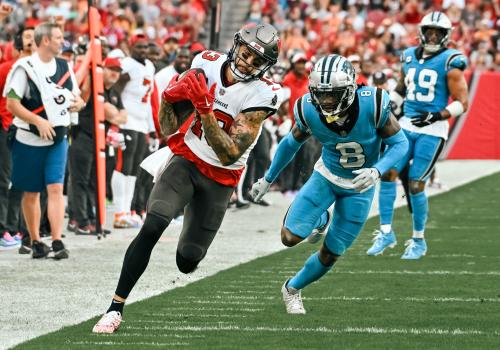 Foto de la NFL de dos jugadores de fútbol americano