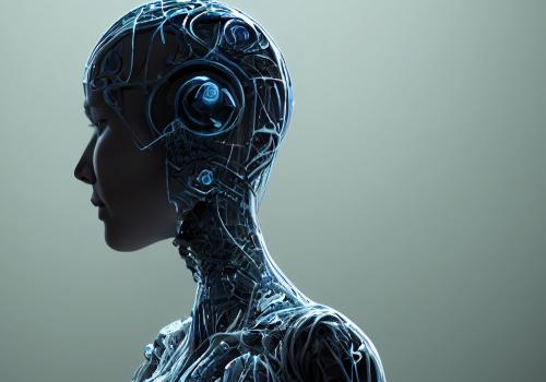 Foto de perfil de un prototipo de robot