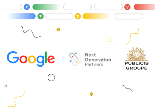 Foto del logo de google y de la agencia premiada