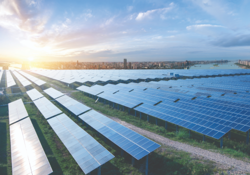 Foto de un panel solar