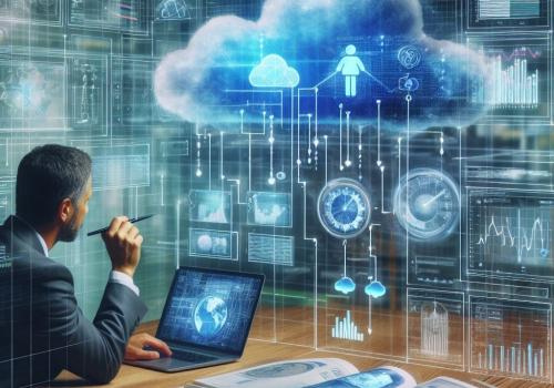 Imagen de inteligencia artificial sobre computación en la nube
