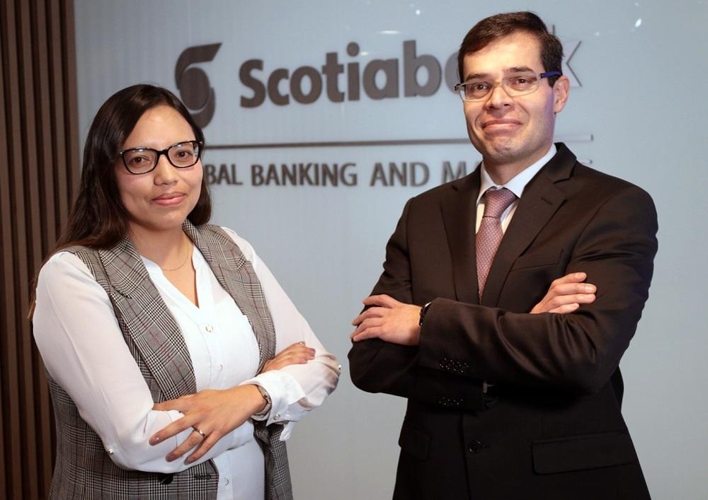 Jackeline Piraján y Sergio Olarte. Economistas de Scotiabank Colpatria