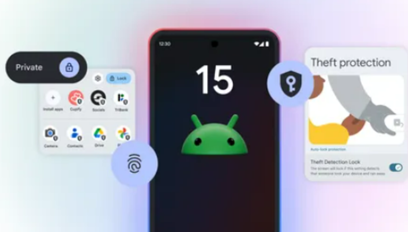 foto de un sistema android con varias opciones